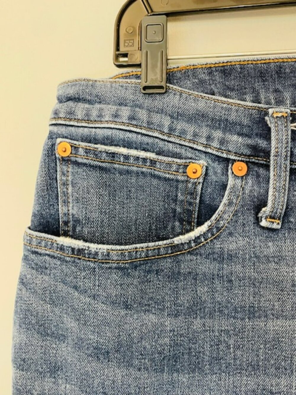 Madewell Mid Rise Straight Leg Tomboy Classic Jeans Light Stretch Size 30 - Picture 4 of 11